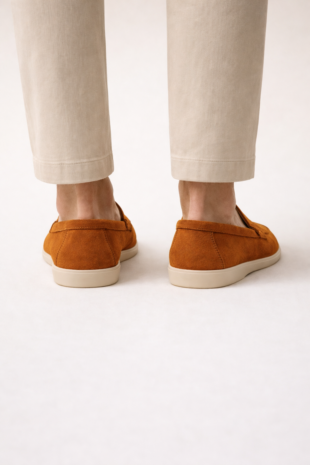 Leonis Suede Loafers Terracotta