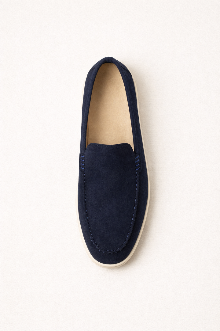 Leonis Suede Loafers Navy