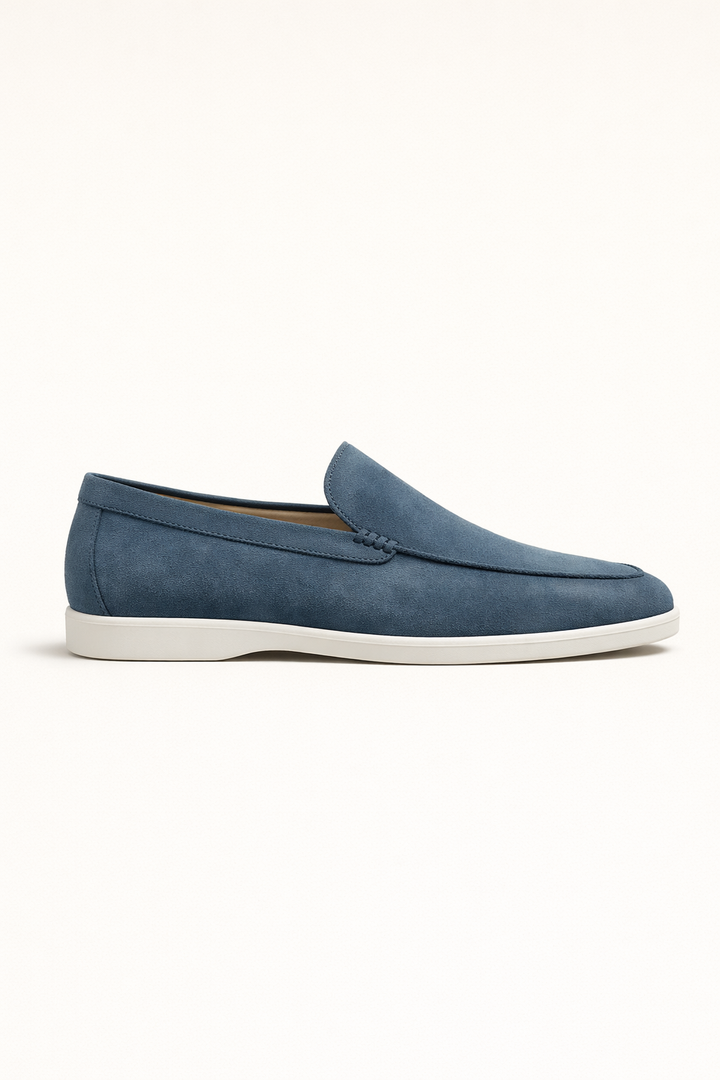 Leonis Suede Loafers Ocean Teal