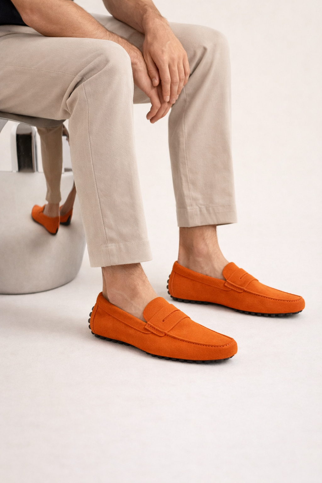 Ravino Driver Loafer Orange