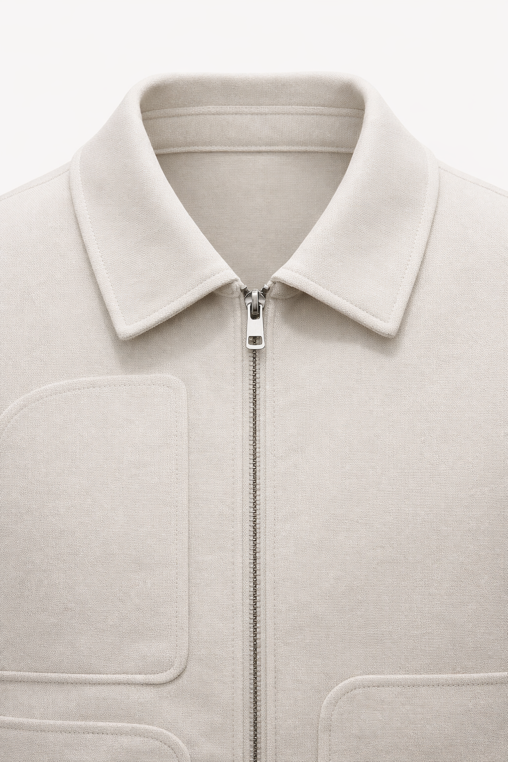 Carlo Zip Jacket Ivory