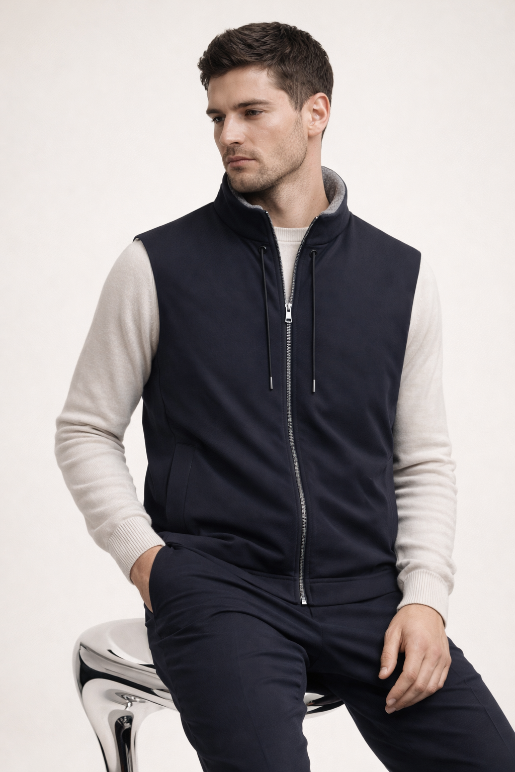 Leonis Reversible Vest Navy