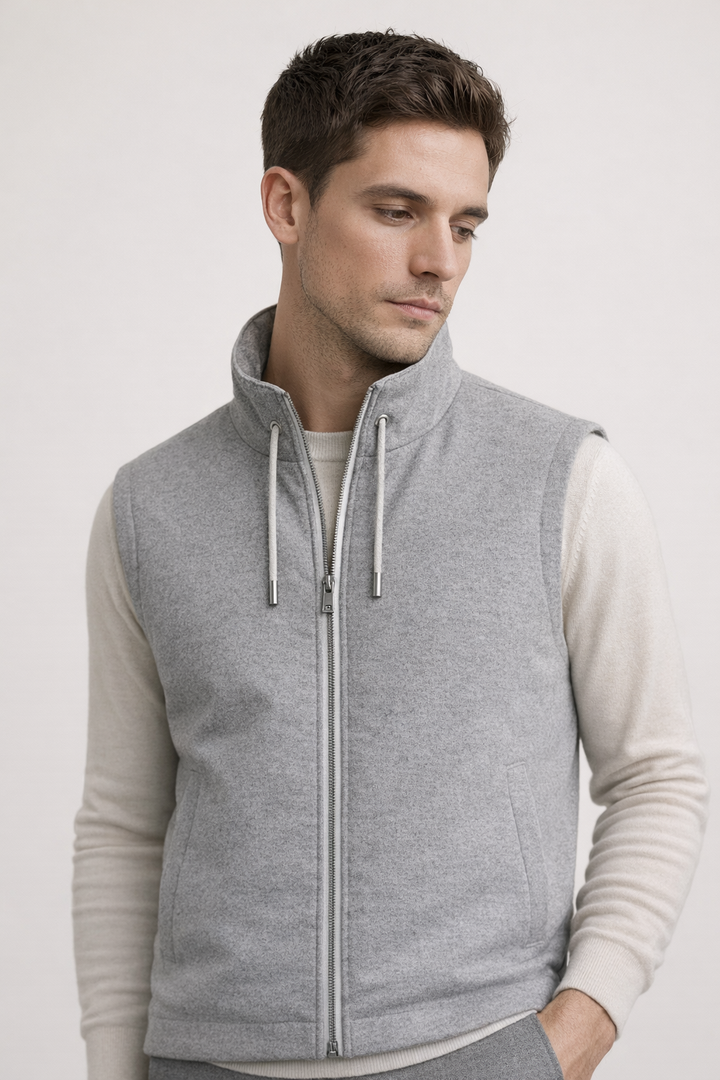 Leonis Reversible Vest Ivory