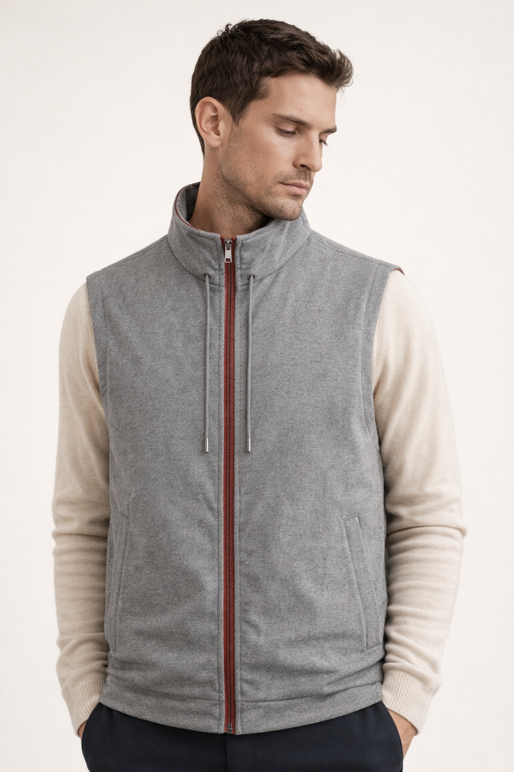 Leonis Reversible Vest Terracotta