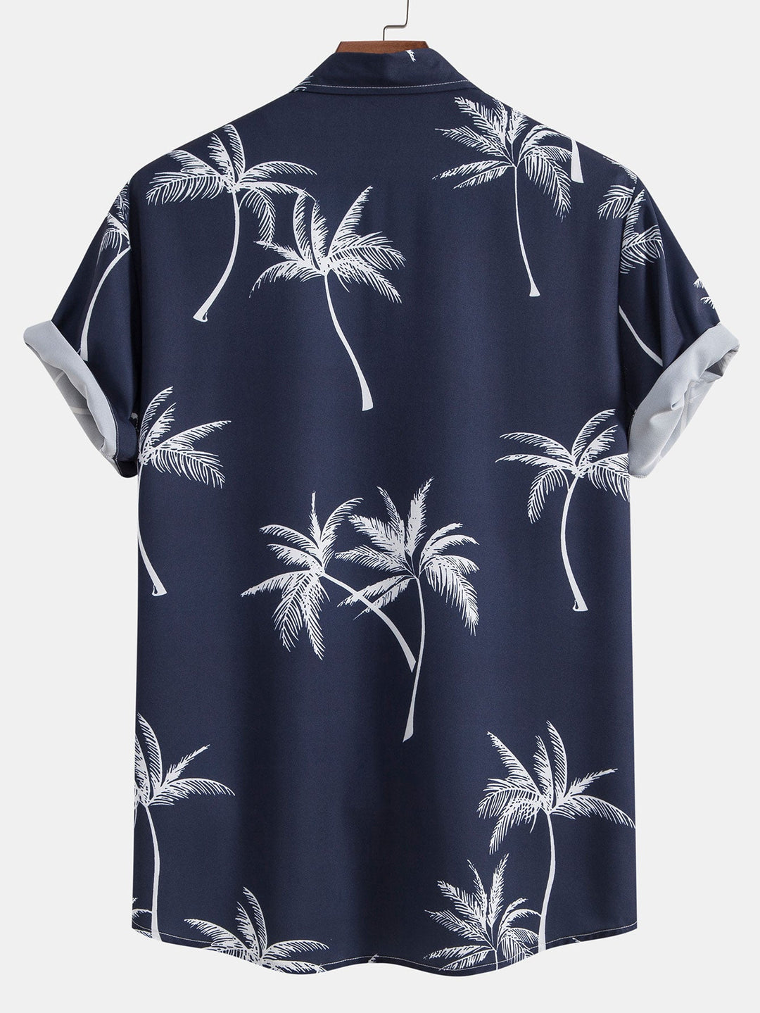 Palm Tree Print Button Up Shirt