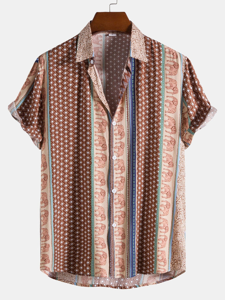 Olifant Geometrische Print Shirt