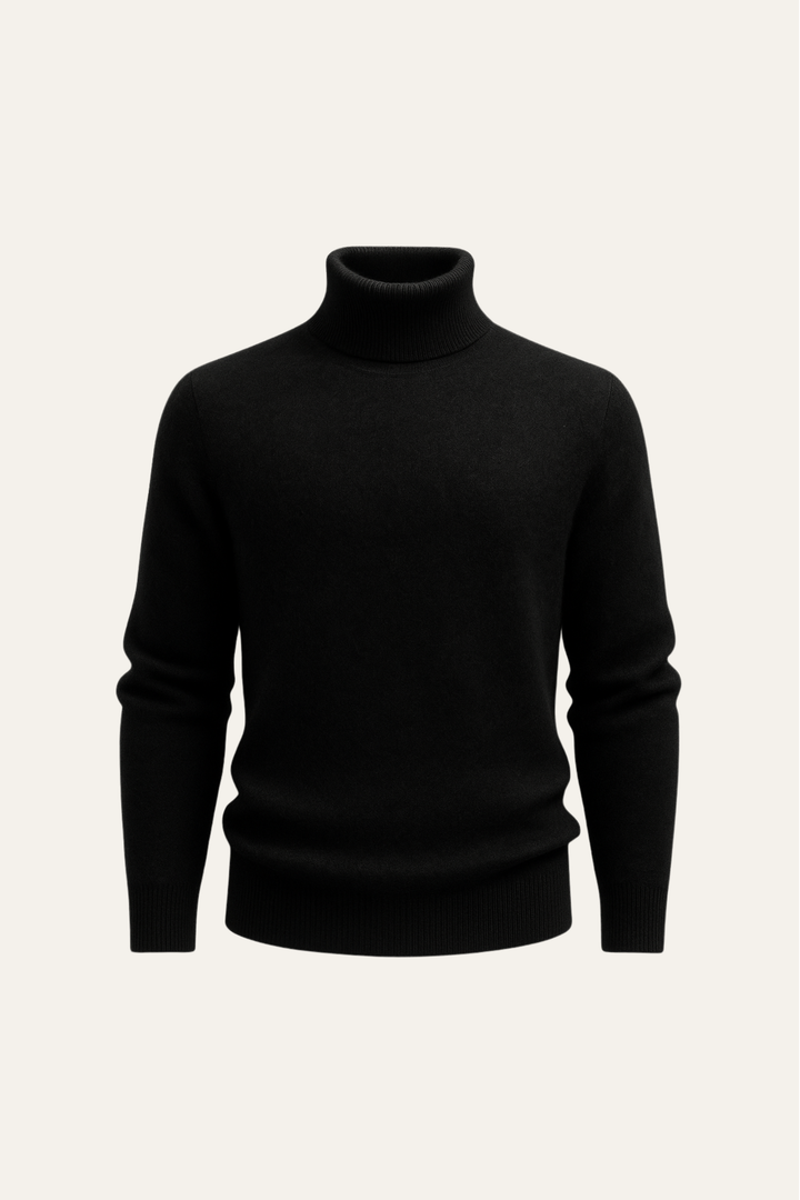 Avenzo Cashmere Turtleneck Black