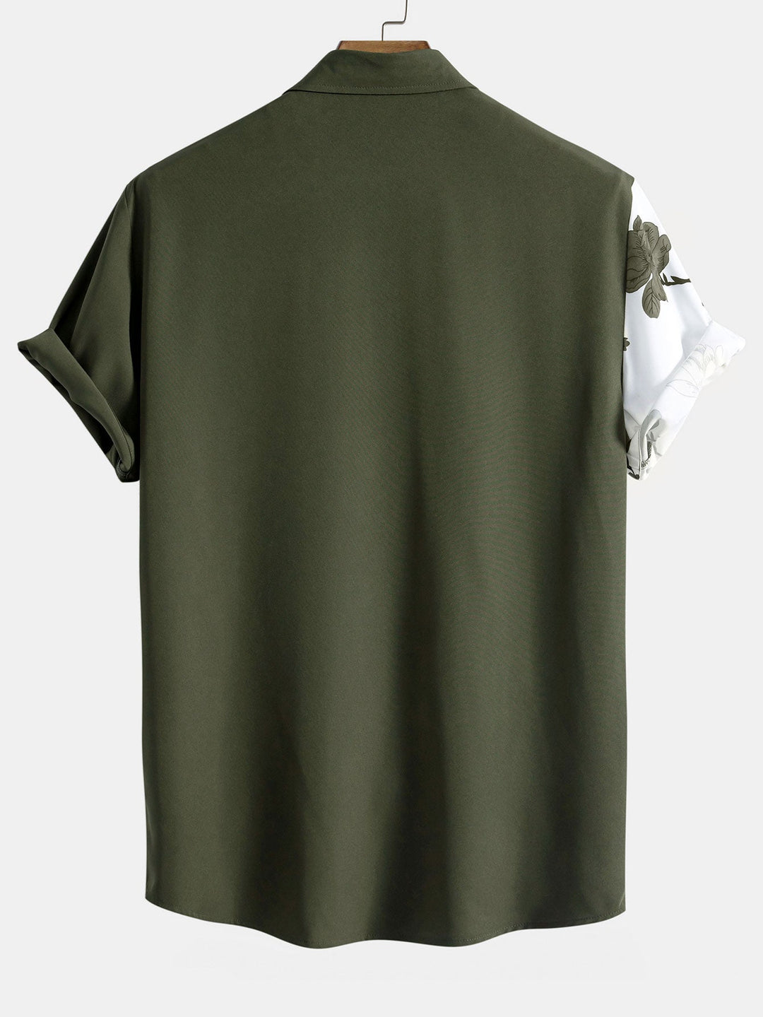 Bloemige Patchwork Print Overhemd met Knopen