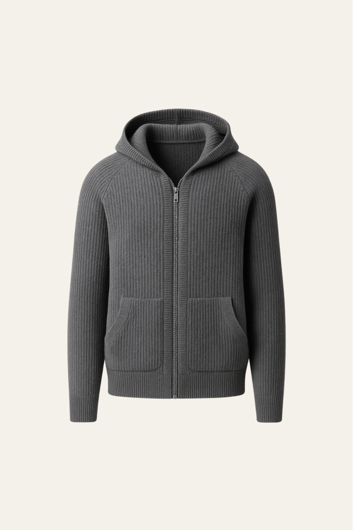 Sorrento Hooded Knit Dark grey