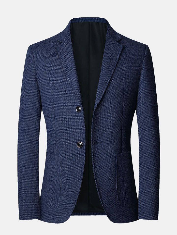 Wol Look Fijn Ruit Blazer