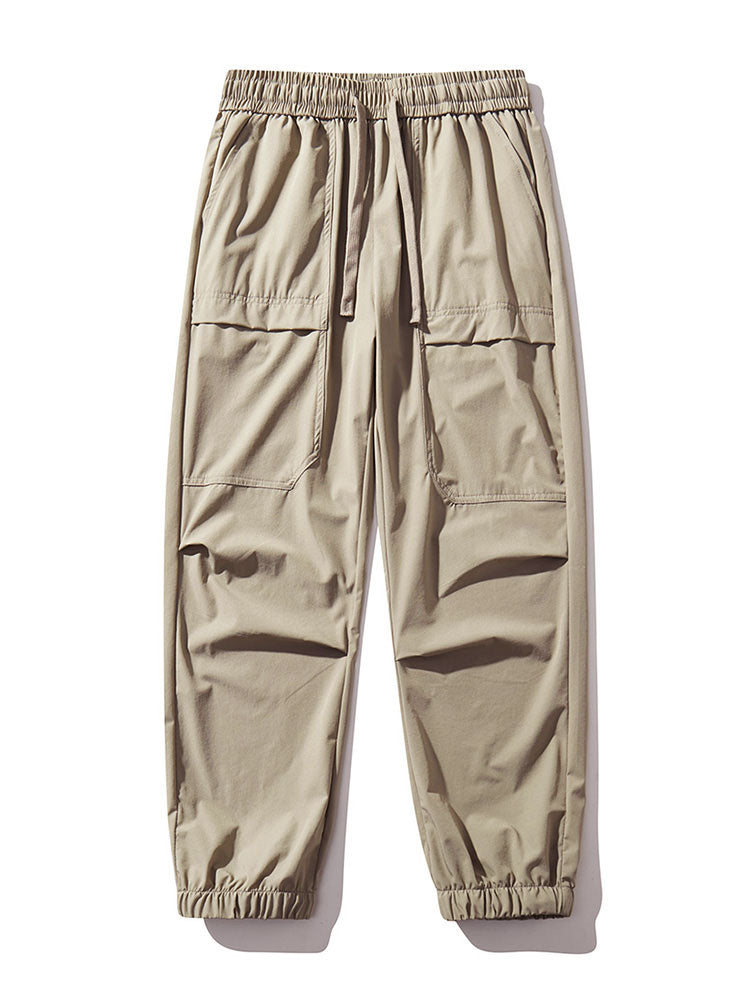 Elastische Taille Parachute Cargo Broek