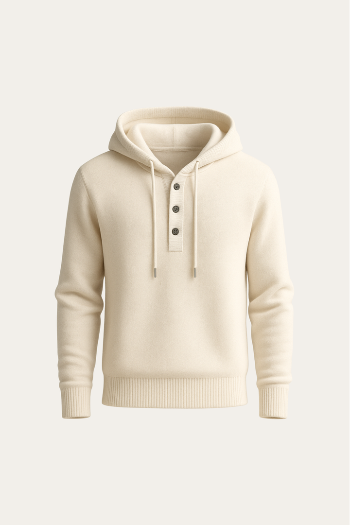 Taviano Hooded Knit Cream