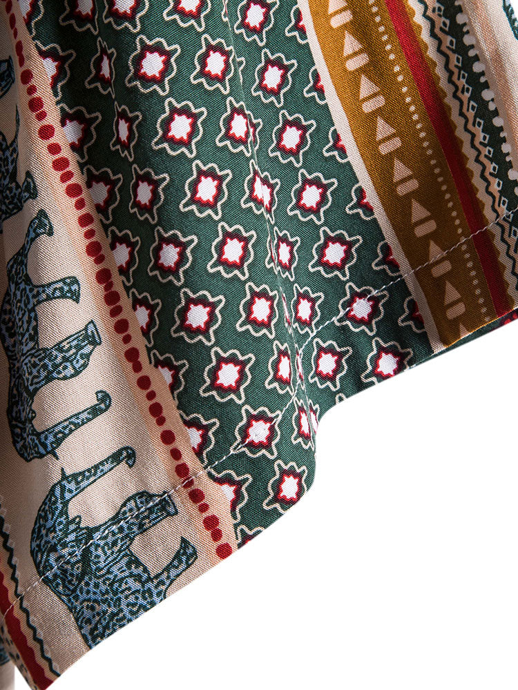 Olifant Geometrische Print Shirt