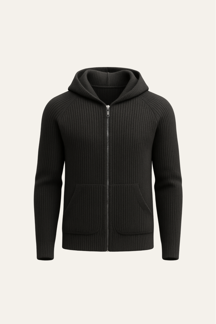 Sorrento Hooded Knit Black