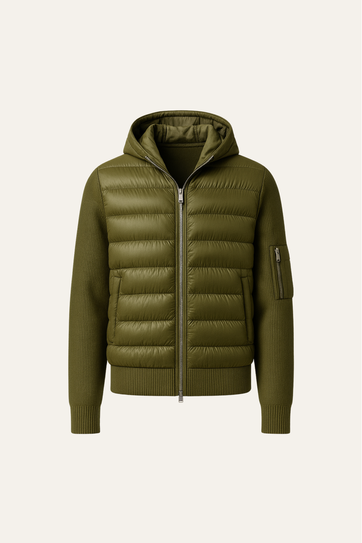Valmero Hybrid Zip Jacket Green