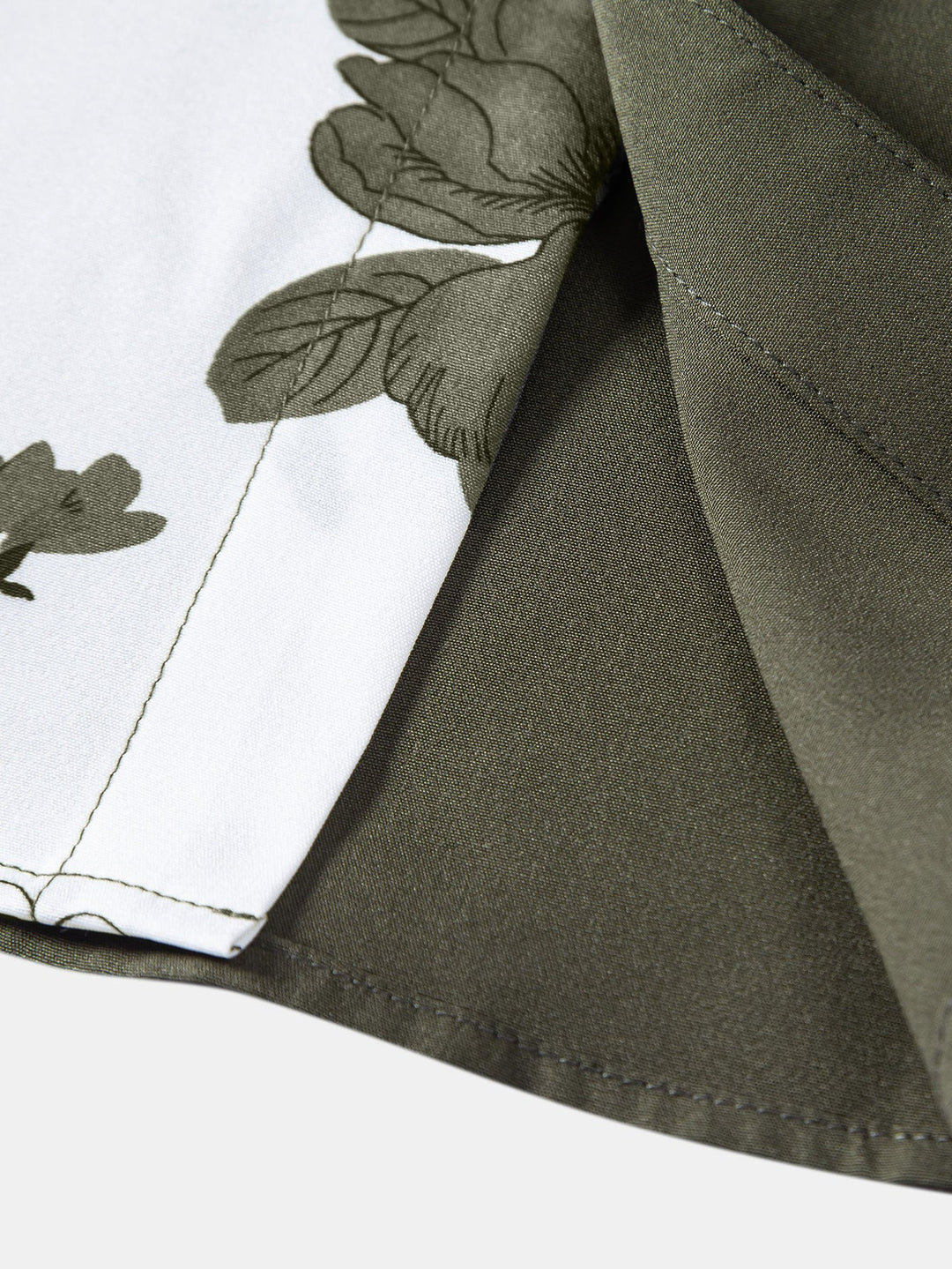 Bloemige Patchwork Print Overhemd met Knopen