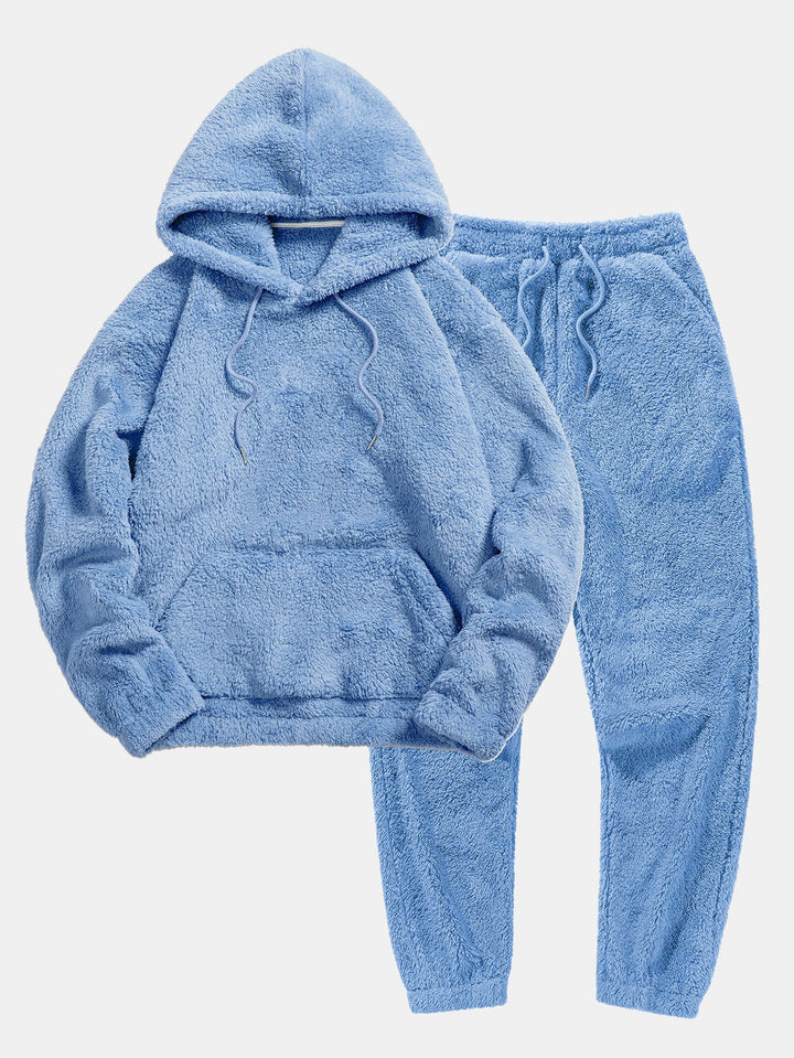 Basic Teddy Hoodie & Teddy Jogger Pants