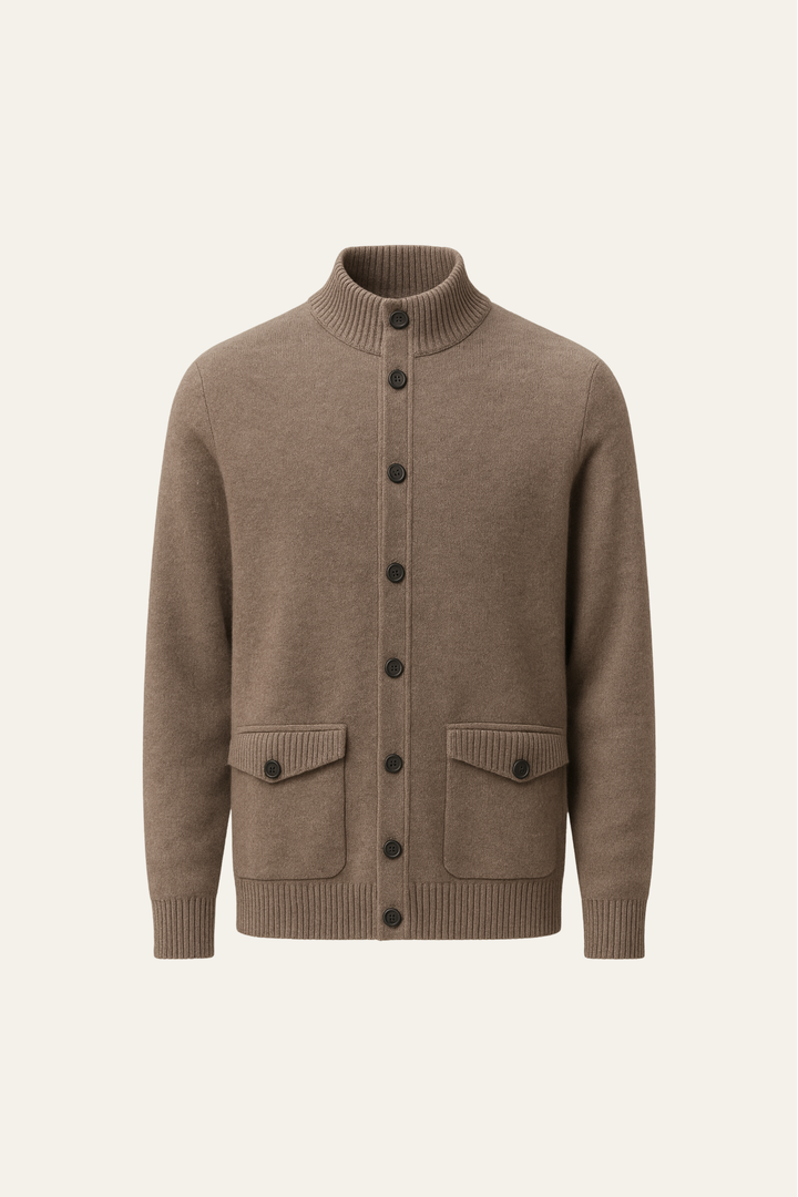 Giotto Cashmere Cardigan Mocha