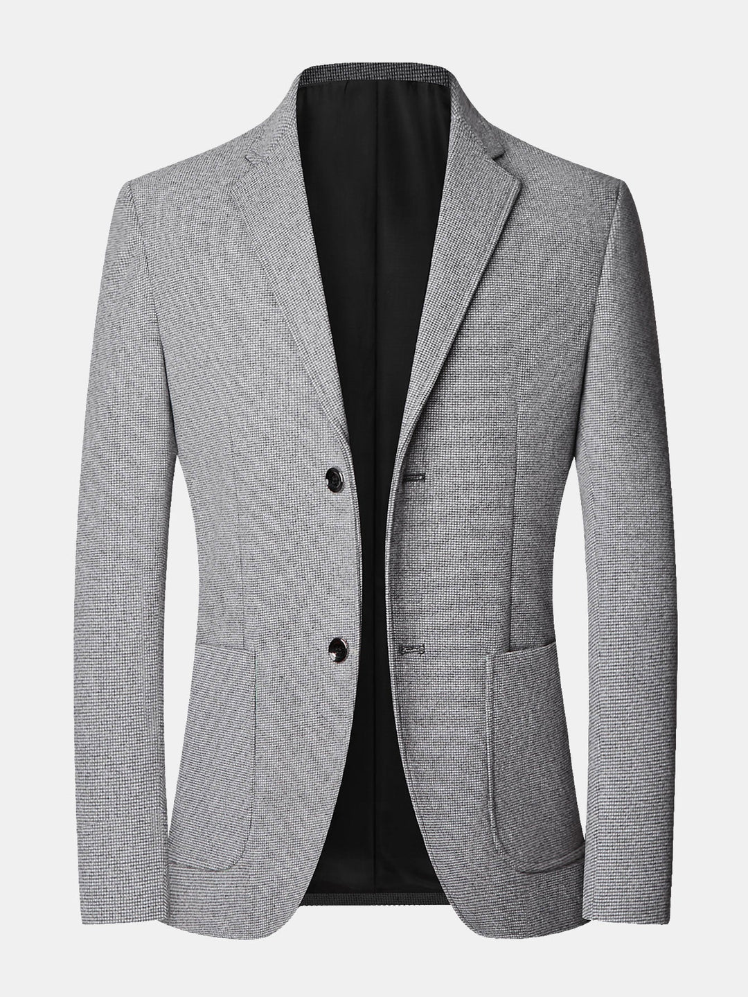 Wol Look Fijn Ruit Blazer