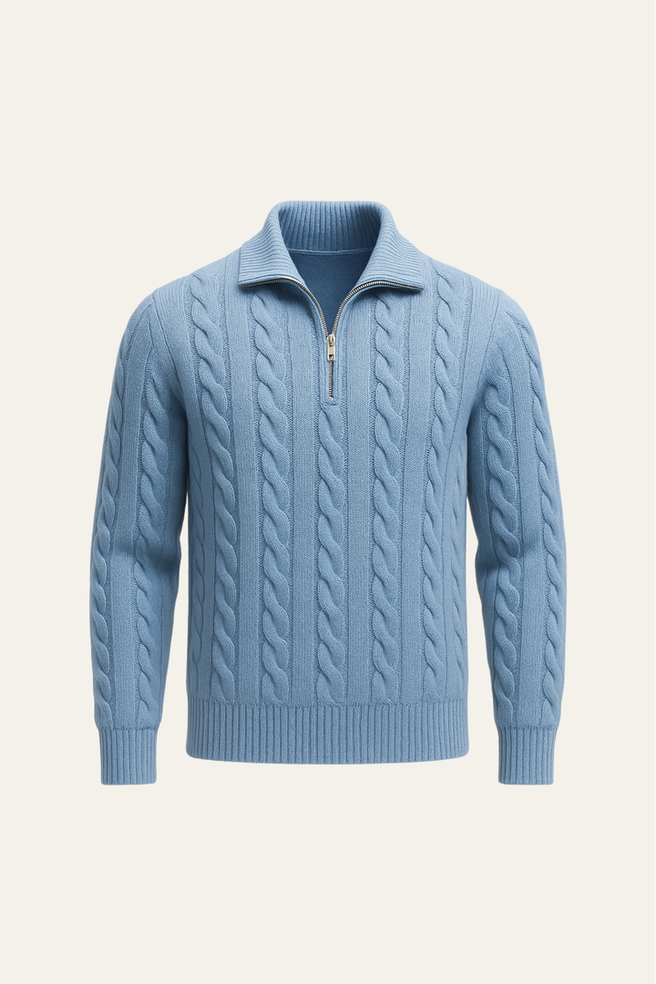 Medici Cable Knit Light Blue