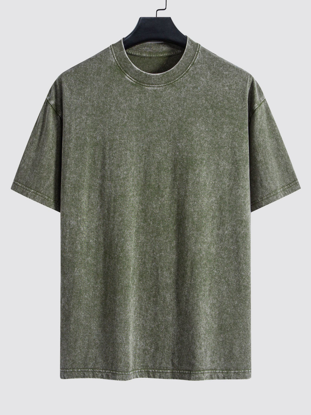 Basis Gewassen Versleten Drop Shoulder Oversized T-Shirt
