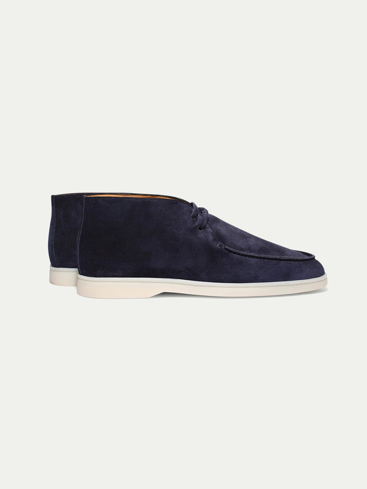 Navy City Loafer With Laces