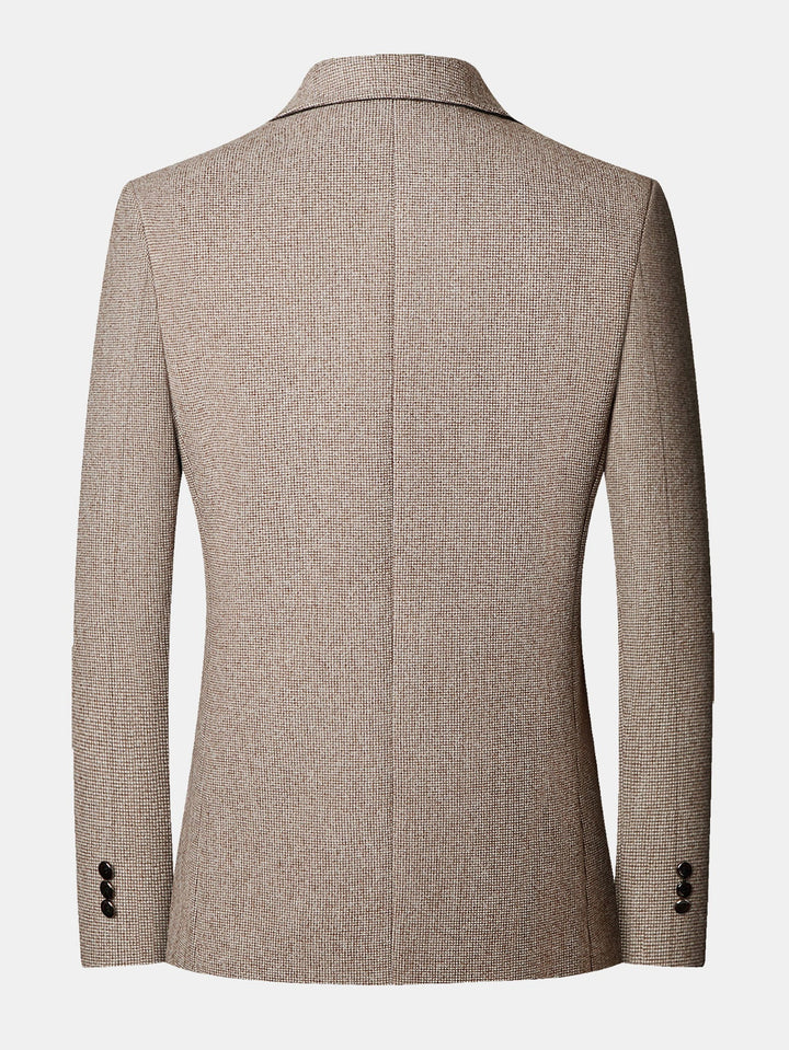 Wol Look Fijn Ruit Blazer