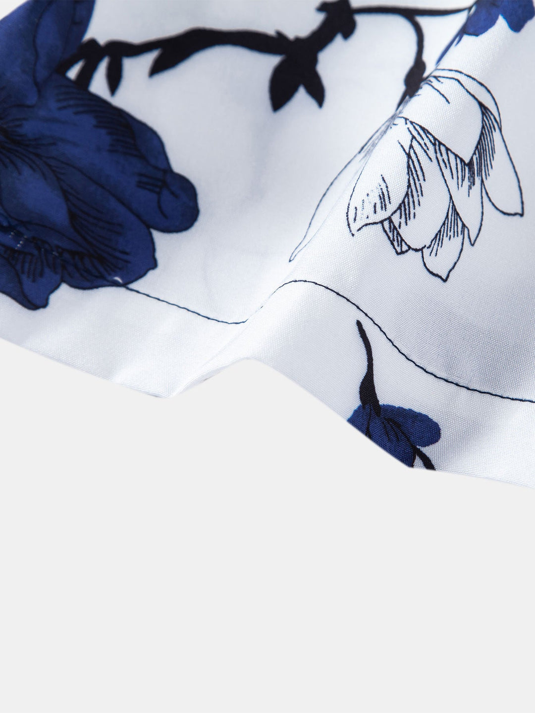 Bloemige Patchwork Print Overhemd met Knopen