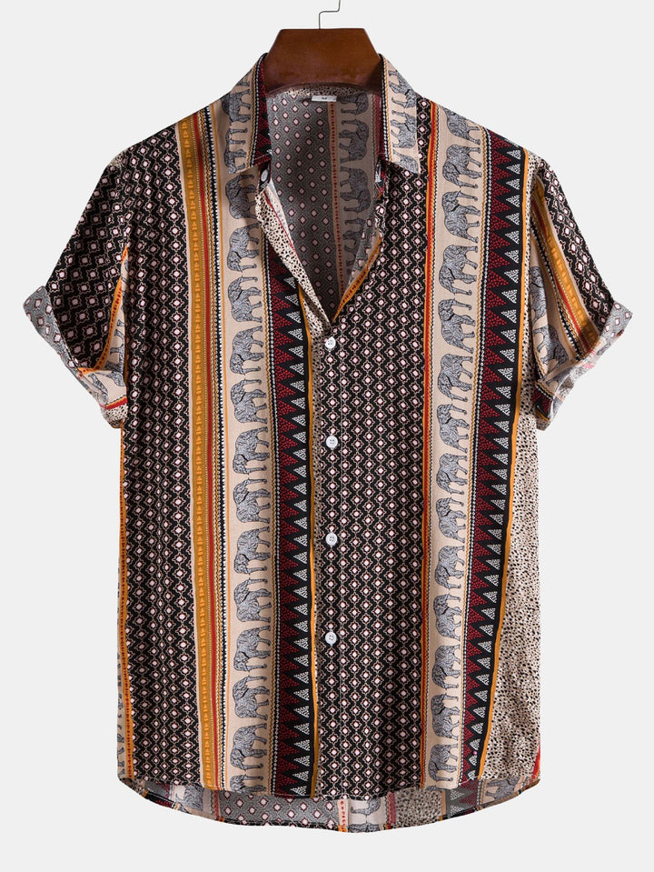 Olifant Geometrische Print Shirt