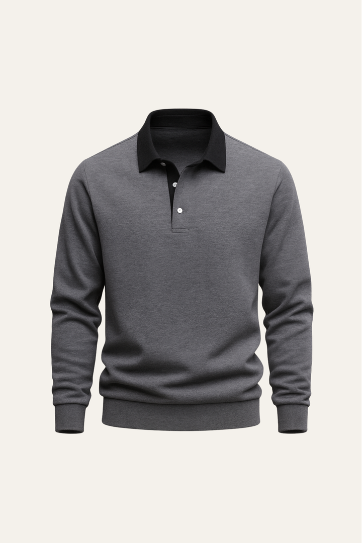 Valerio Polo Knit Grey