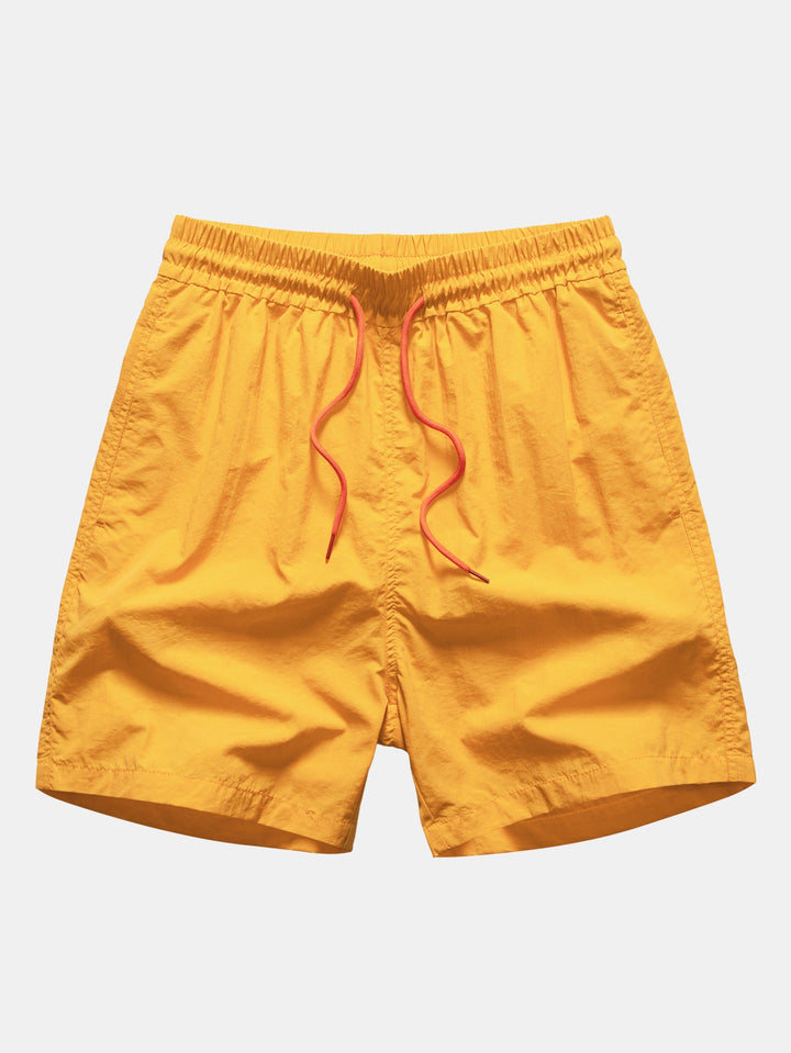 Palmboomprint Overhemd met Knopen & Zwemshorts