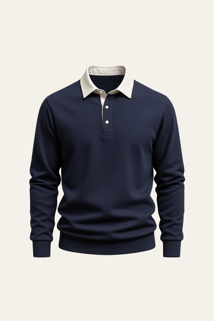 Valerio Polo Knit Navy