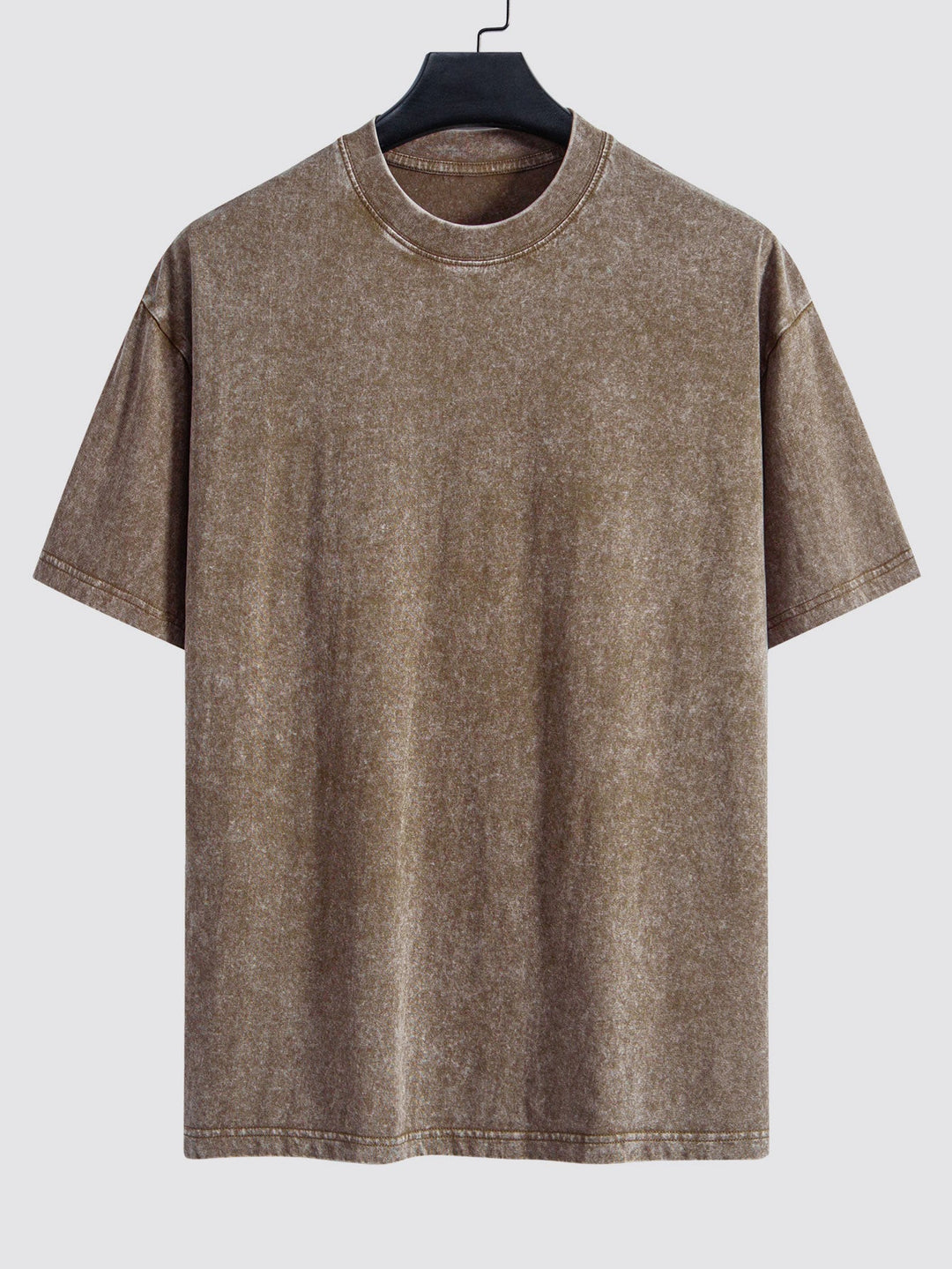Basis Gewassen Versleten Drop Shoulder Oversized T-Shirt