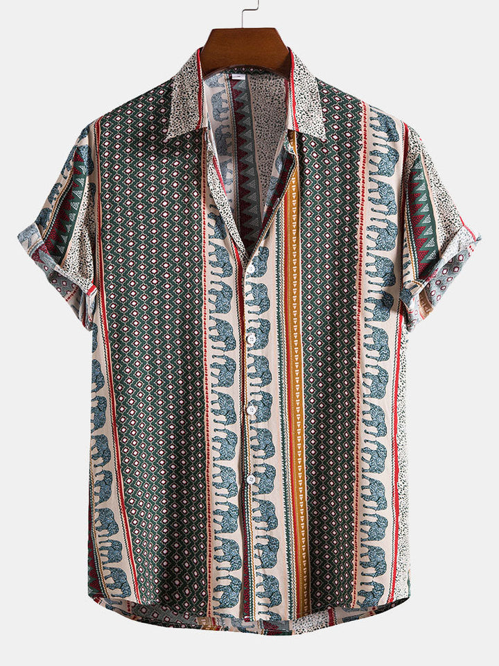 Olifant Geometrische Print Shirt