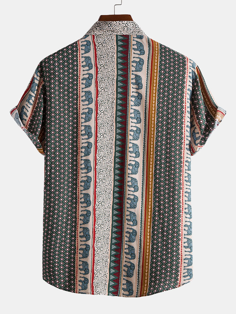 Olifant Geometrische Print Shirt