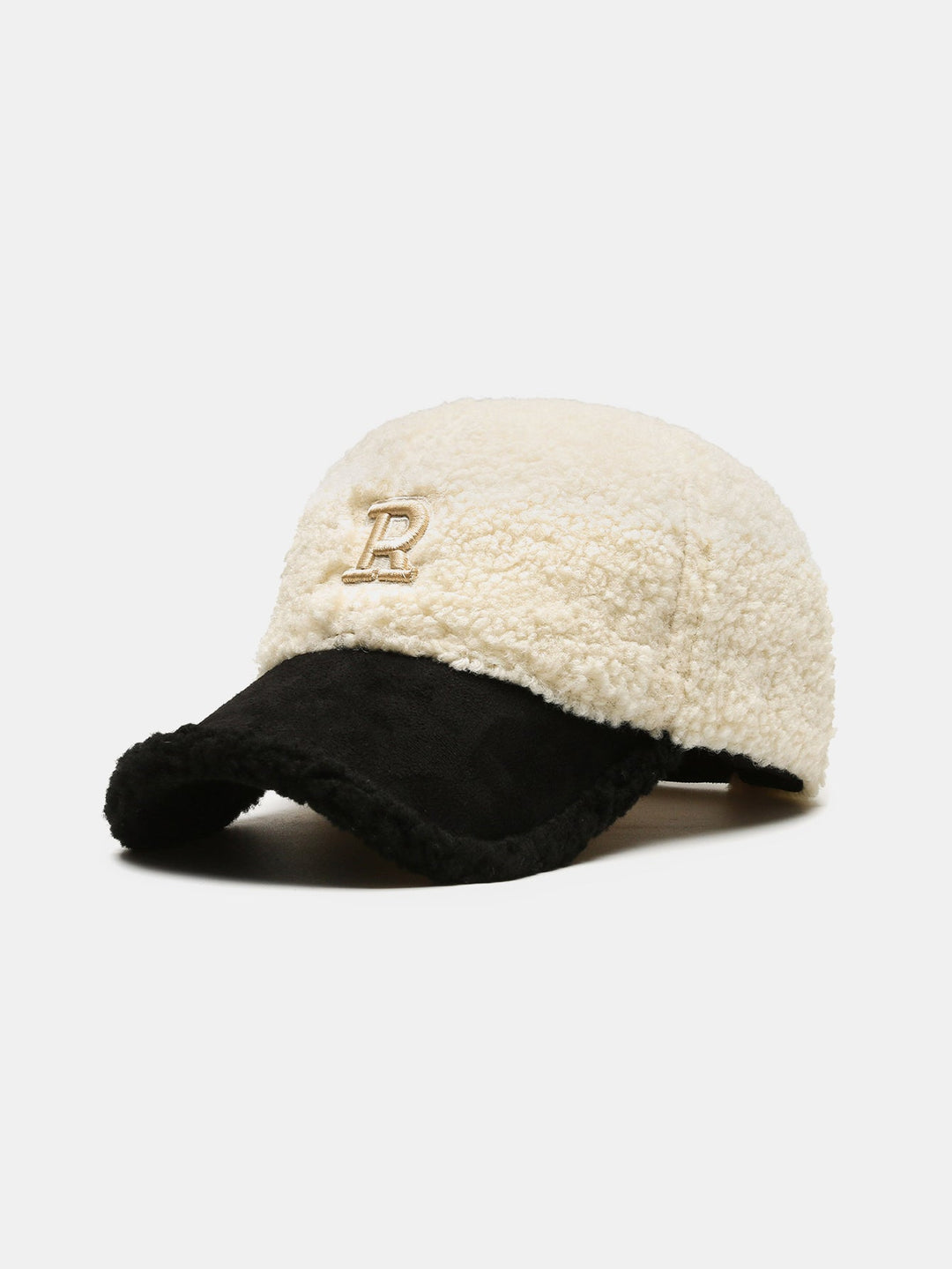 Plush Winter Warm Letter Baseball Cap