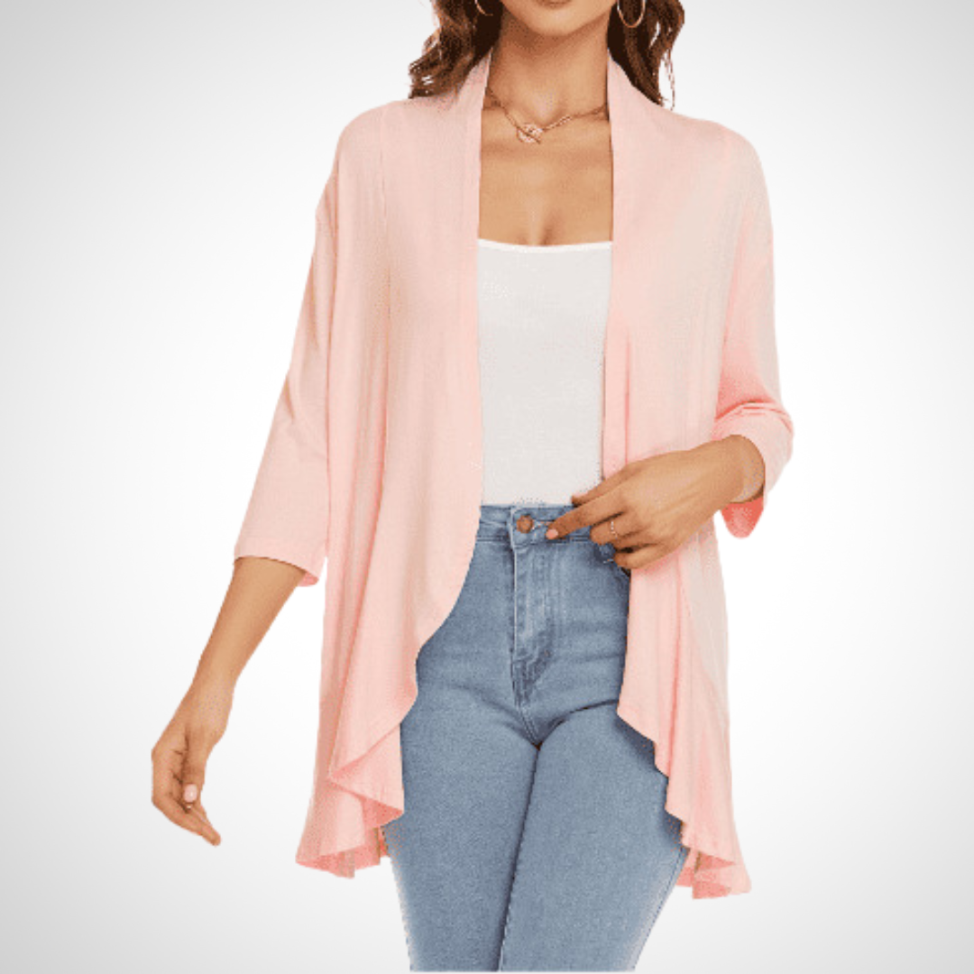 MIRIKIT™ – Casual Summer Open Front Cover-Up Cardigan