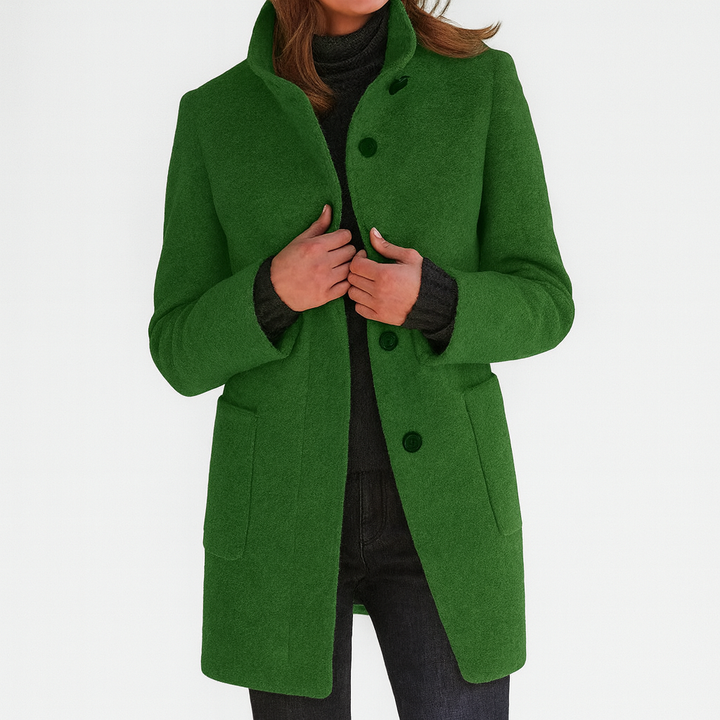 Danuta | Elegant High-Collar Coat
