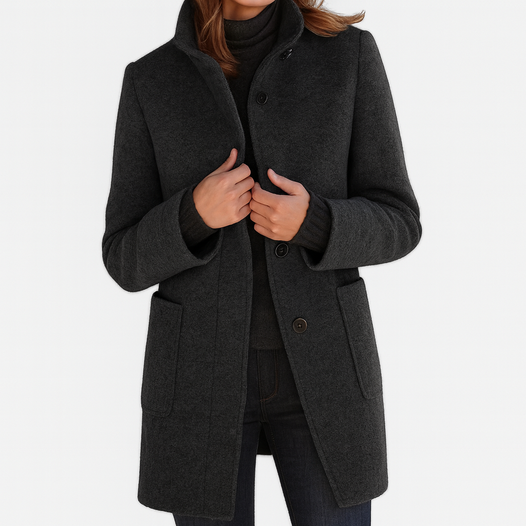 Danuta | Elegant High-Collar Coat