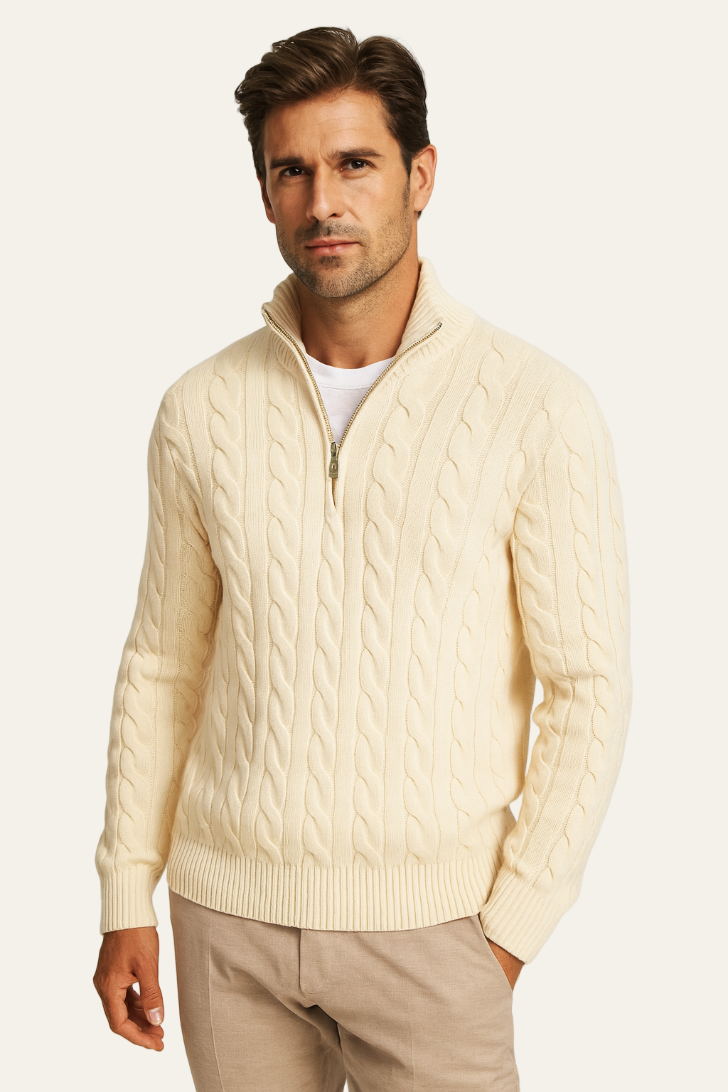 Medici Cable Knit Beige