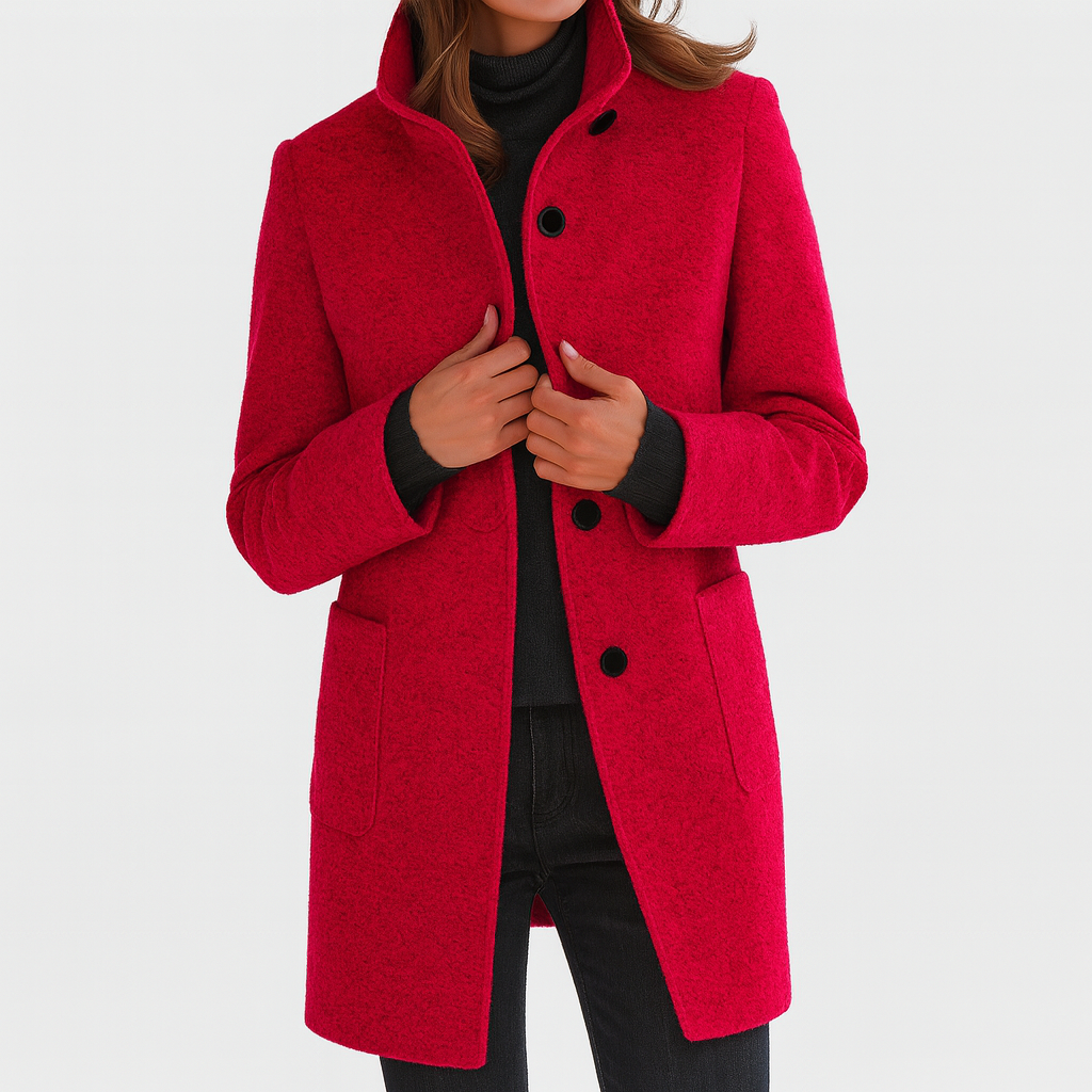 Danuta | Elegant High-Collar Coat
