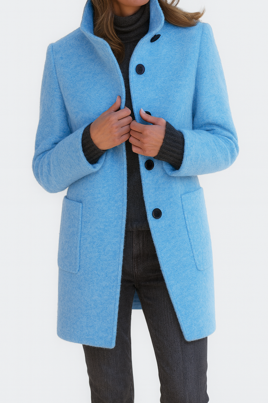 Danuta | Elegant High-Collar Coat