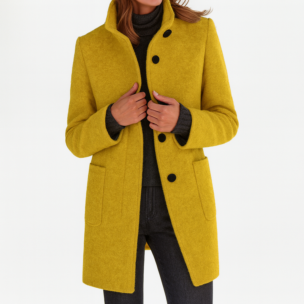 Danuta | Elegant High-Collar Coat