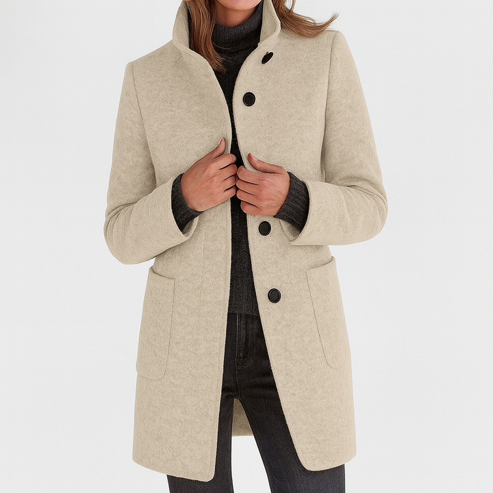 Danuta | Elegant High-Collar Coat