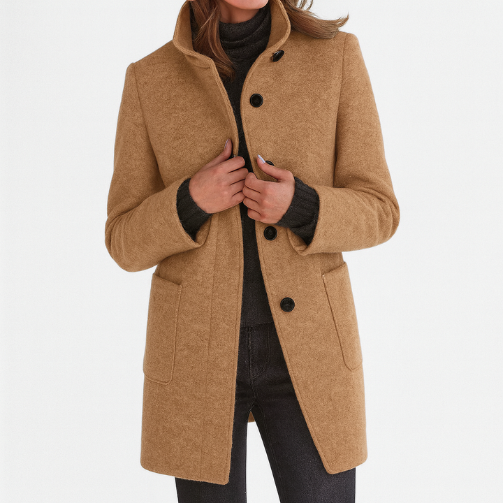 Danuta | Elegant High-Collar Coat