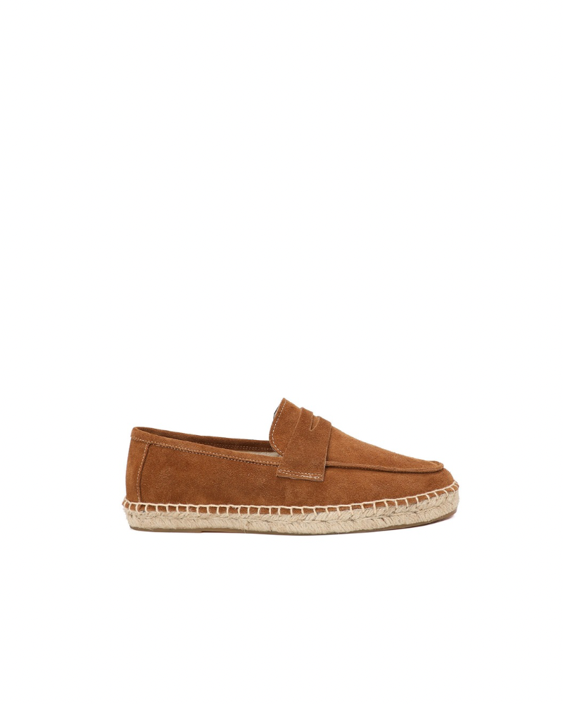 Suede Moccassin Espadrilles