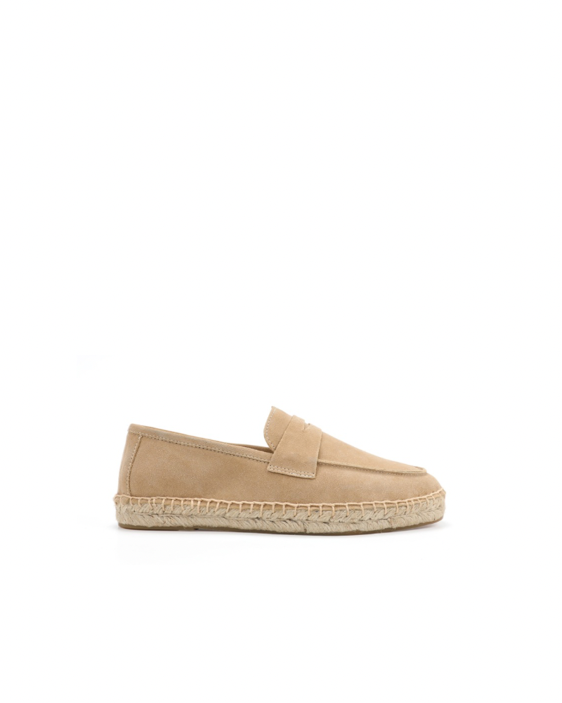 Suede Moccassin Espadrilles