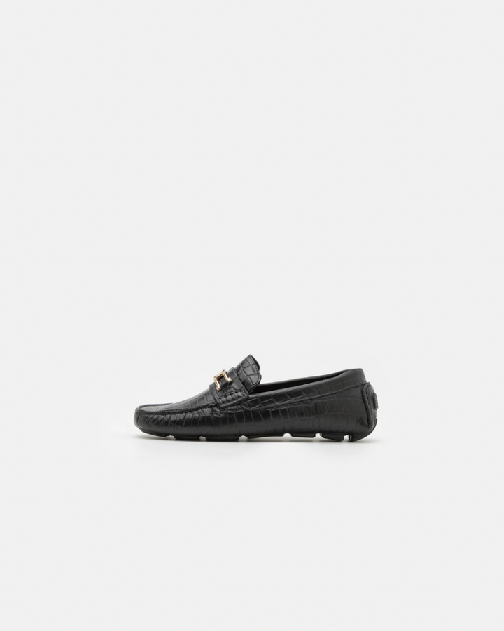 Crocodile Loafer - Black