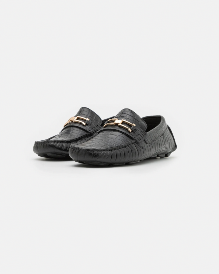 Crocodile Loafer - Black