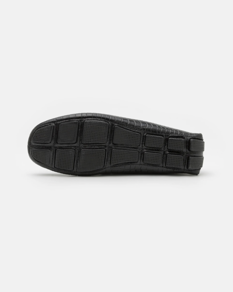 Crocodile Loafer - Black